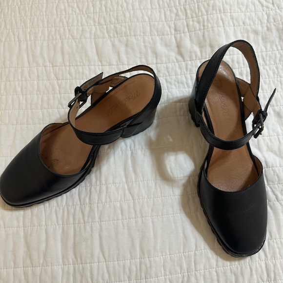 MADEWELL LEATHER CLAUDIE LUGSOLE MARY JANE CHUNKY HEEL 8.5 - Picture 6 of 7